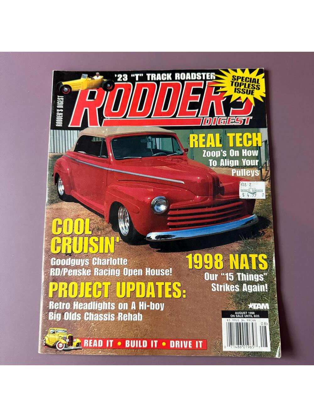 Vintage Hot Rodder Chevy Auto Magazine Custom Rodder B2